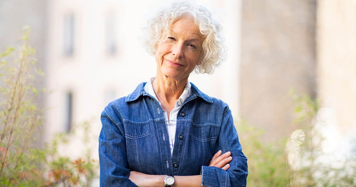 Woman is ready for slam the scam day on March 7
