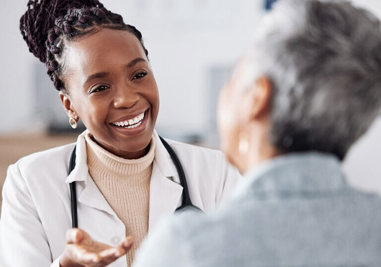 Doctor consulting patient