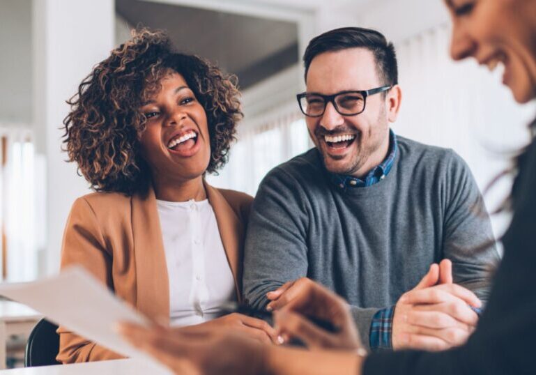 Advisor meeting with man and woman