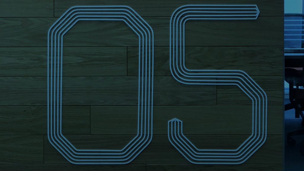 Graphic image of the number 5
