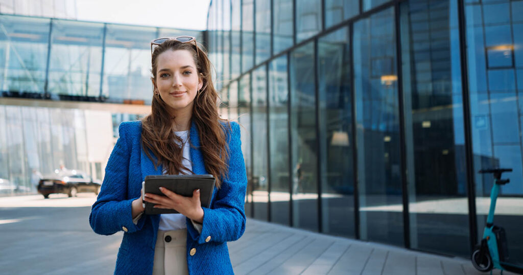 Woman professional works on cost segregation study