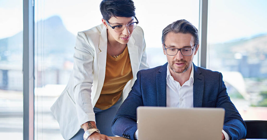 Business People Work on Their Software System