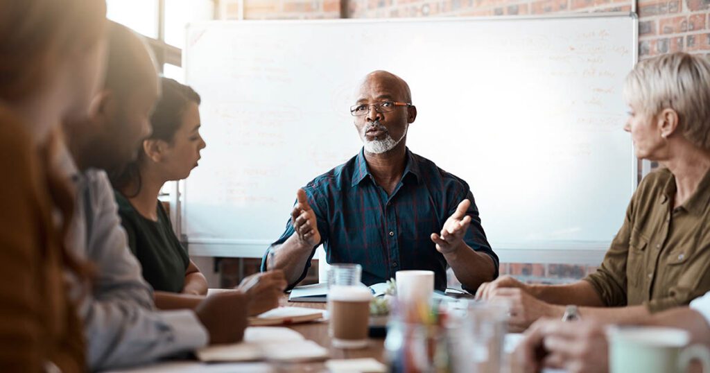 CEO discusses ESOP exit strategy with his employees