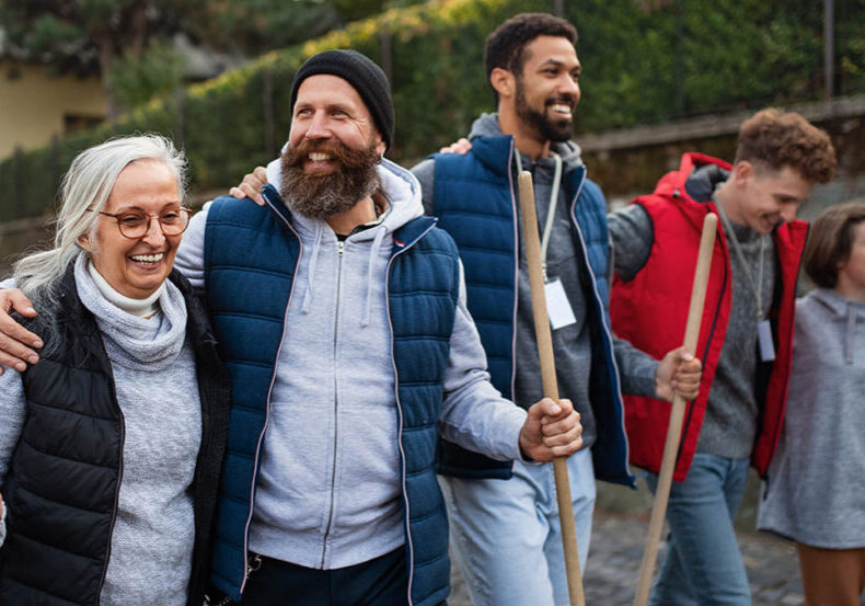 Socially and environmentally conscious investors volunteer together