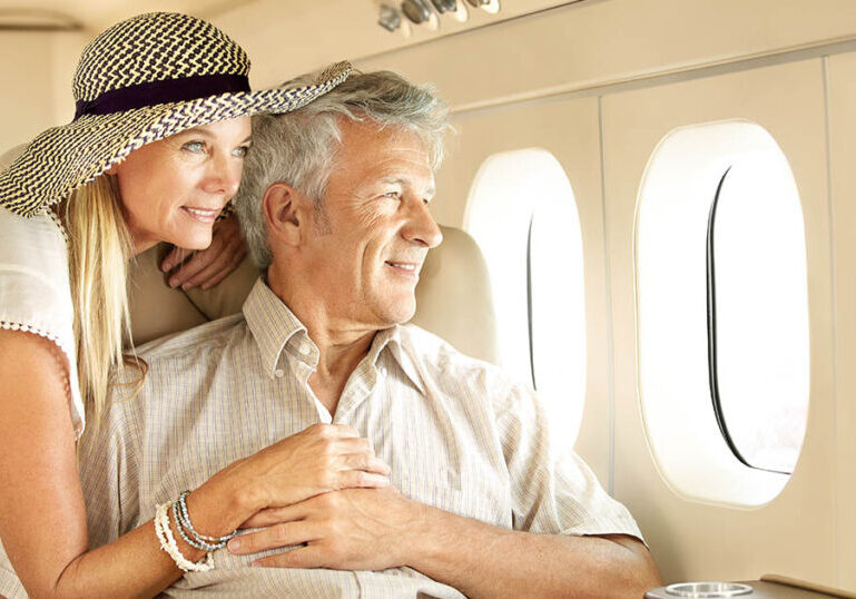 UHNW family takes flight on private jet