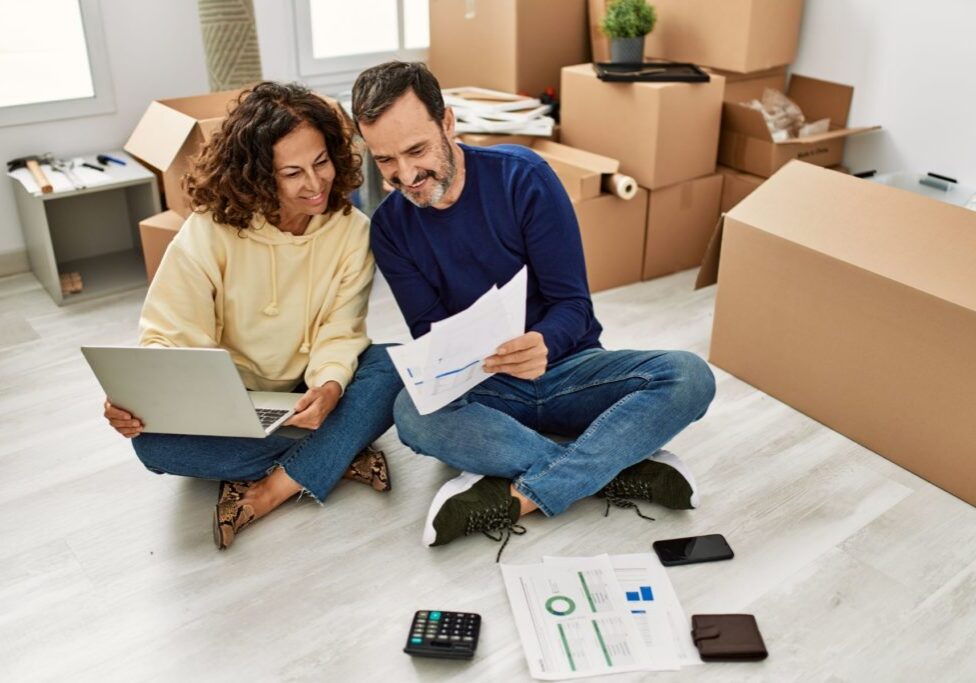 Couple reviewing tax planning documents