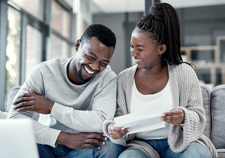 Couple has a positive discussion about money and financial values