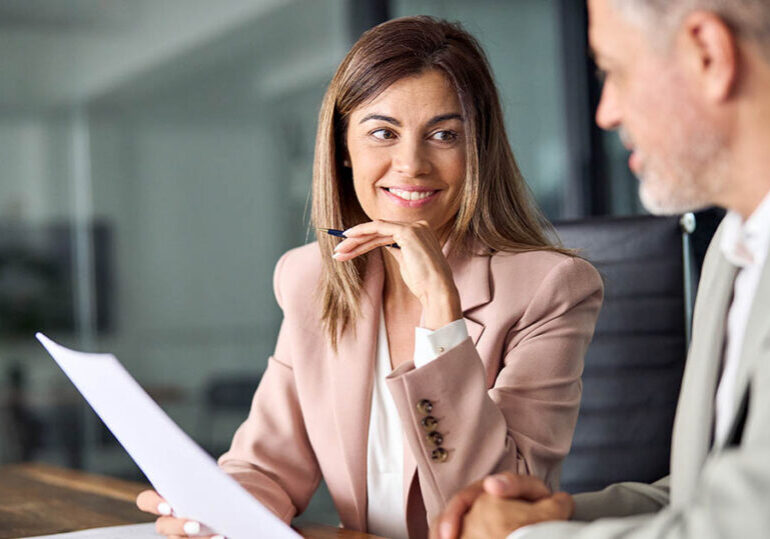 A business owner educates the next generation about the family business