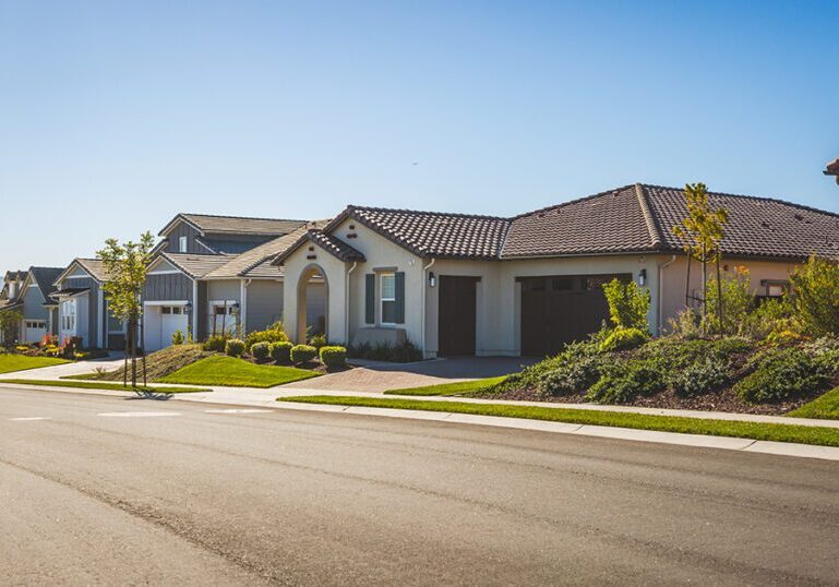 Homes on a California street