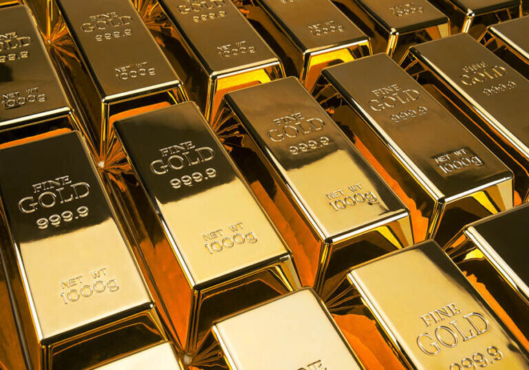 Solid gold bars
