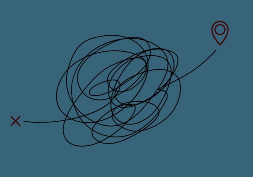 Complicated scribble image