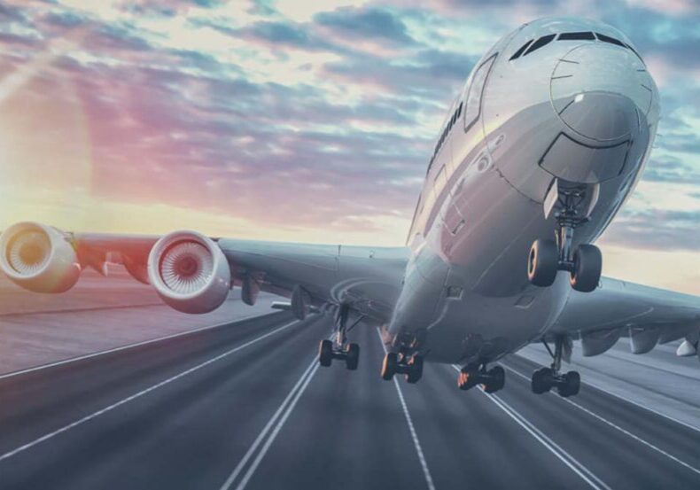 plane taking flight
